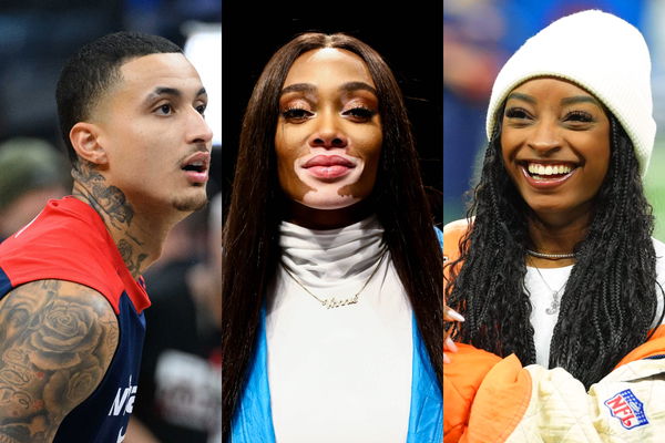 Kyle Kuzma, Winnie Harlow, Simone Biles