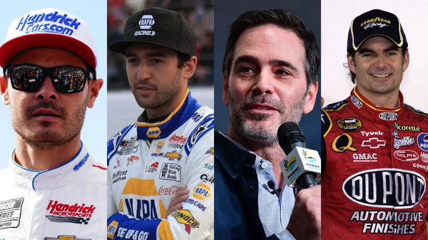 Kyle Larson, Chase Elliott, Jimmie Johnson, Jeff Gordon