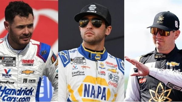 Kyle Larson, Chase Elliott, Kyle Busch