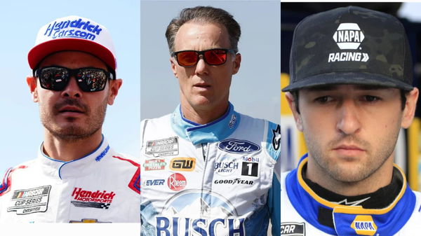 Kyle Larson, Kevin Harvick, Chase Elliott