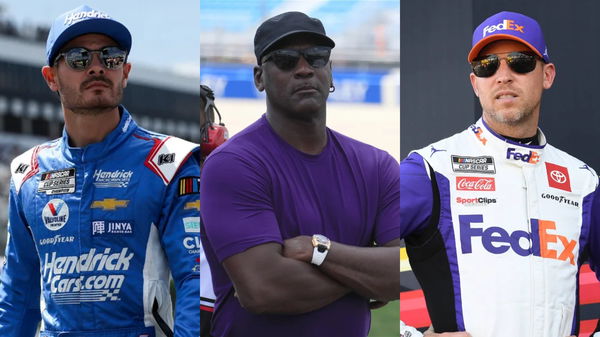 Kyle Larson, Michael Jordan, Denny Hamlin