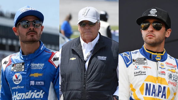 Kyle Larson, Rick Hendrick, Chase Elliott