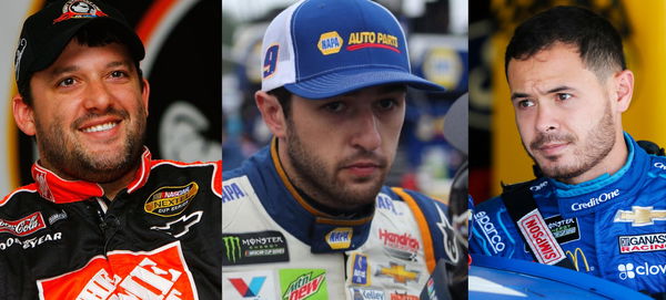 Kyle Larson Tony Stewart and Chase Elliott