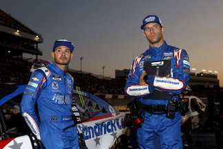 Kyle Larson and Cliff Daniels