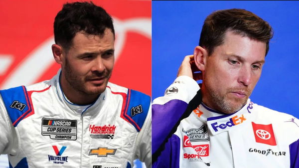 Kyle Larson and Denny Hamlin