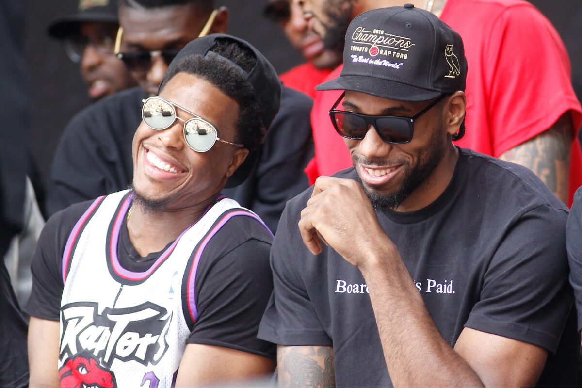 Toronto Raptors Kyle Lowry and Kawhi Leonard