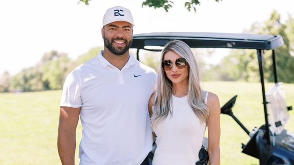 Kyle Van Noy with his wife Marissa Powell