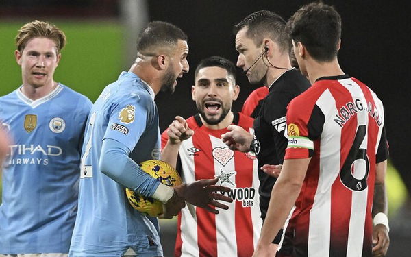 Kyle Walker and Neil Maupay