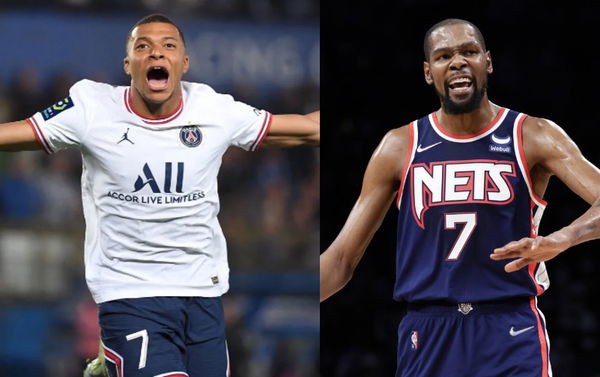 Kylian Mbappe and Kevin Durant