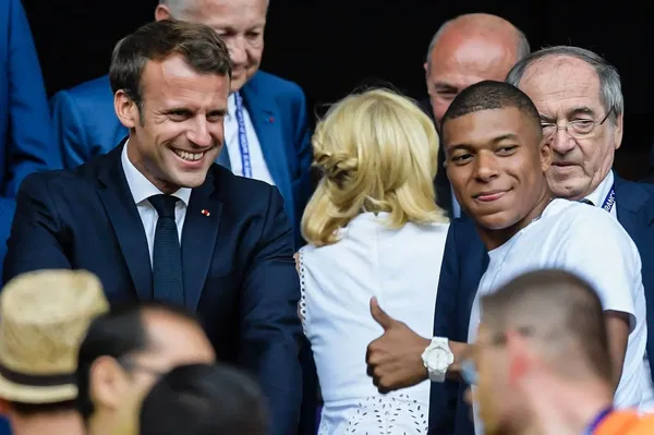 Kylian Mbappe ans Emmanuel Macron