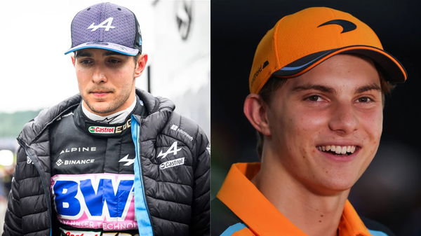 (L-R) Esteban Ocon, Oscar Piastri