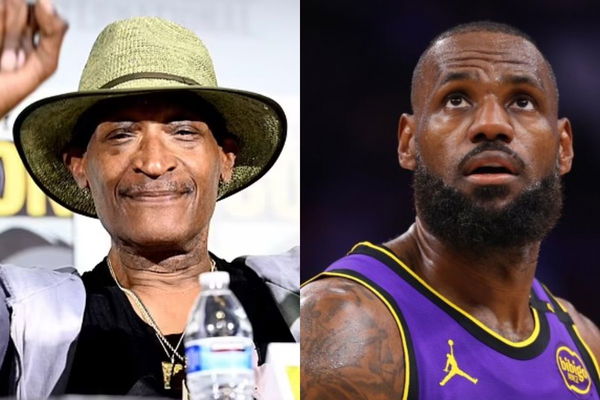 (L-R) Tony Todd, LeBron James