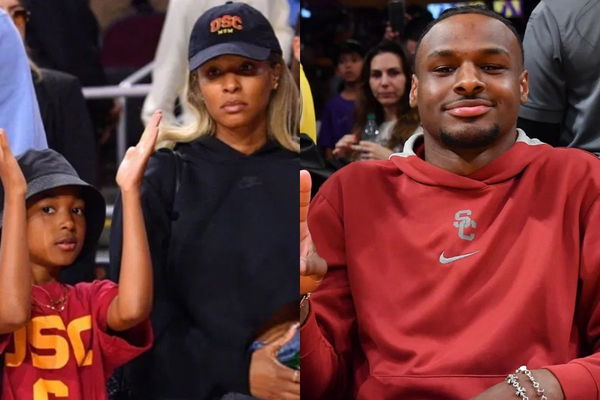 (L-R) Zhuri James &#038; Savannah James, Bronny James