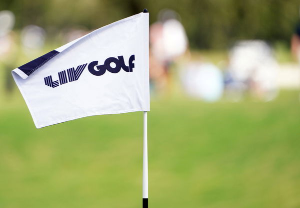 Golf: LIV Golf &#8211; Second Round Oct 29, 2022; Miami, Florida, USA; Pin flag for the first hole during the second round of