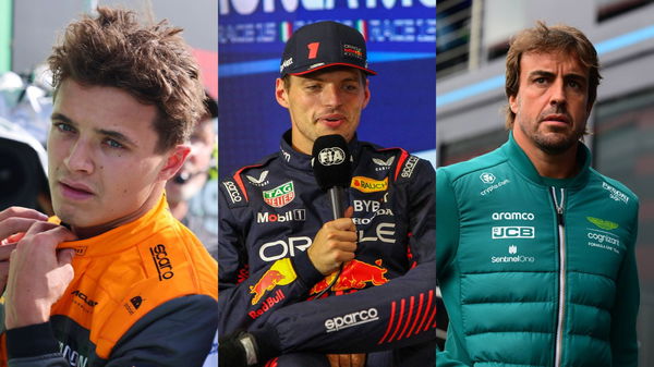 Lando Norris, Max Verstappen &#038; Fernando Alonso