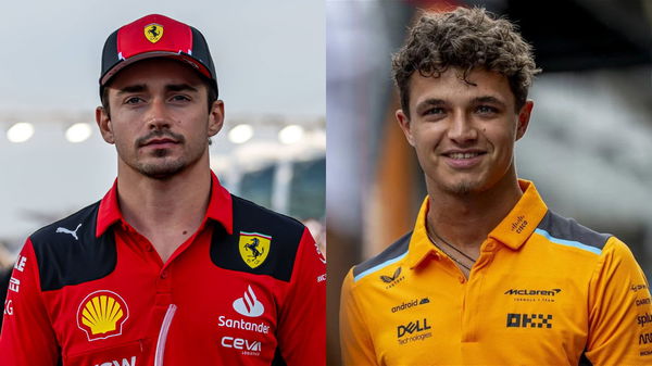 Charles Leclerc and Lando Norris