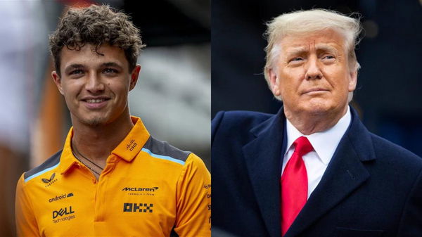 Lando Norris and Donald Trump