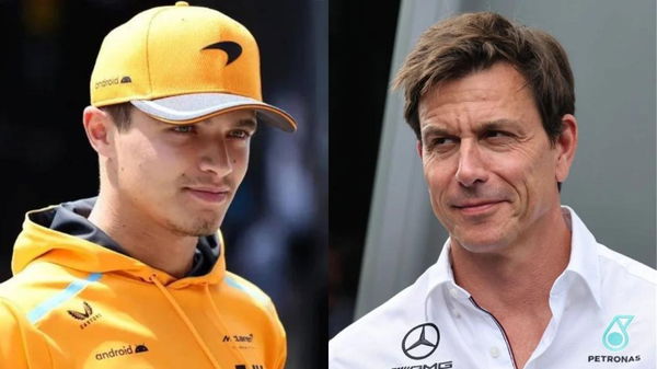 Lando Norris and Toto Wolff