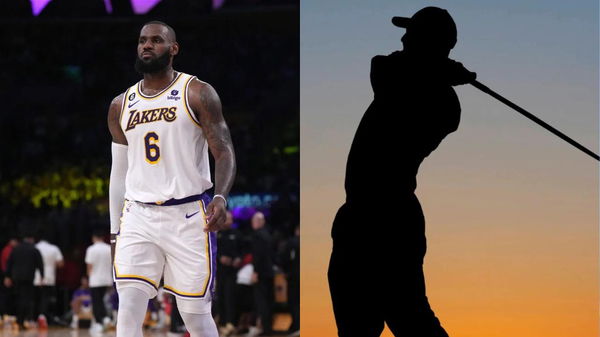 LeBron James Golfer Collage