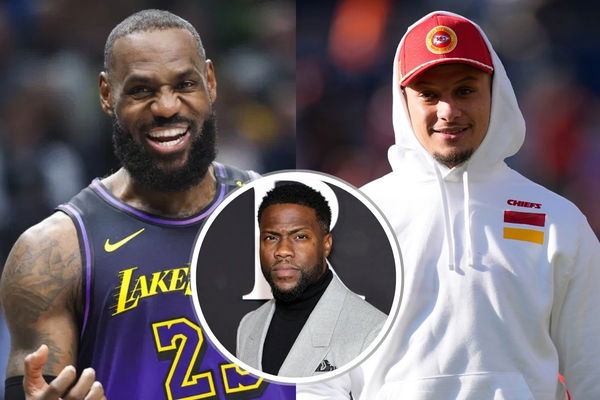 LeBron James, Kevin Hart, Patrick Mahomes