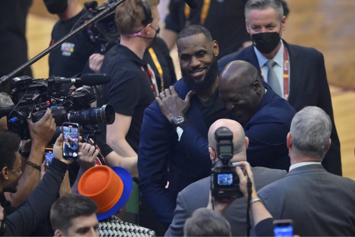 LeBron James and Michael Jordan