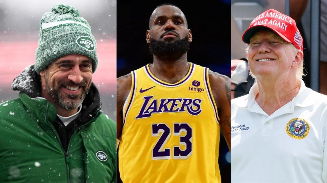 Allegedly Ignoring Donald Trump, Aaron Rodgers' LeBron James Lookalike ...