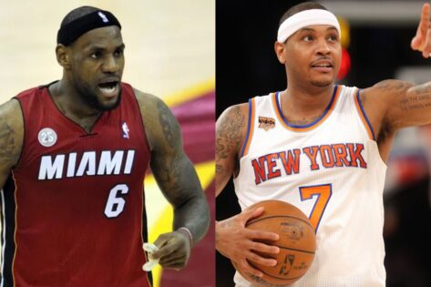 Carmelo Anthony Admits Being Happy After LeBron James Ditched Signature Style