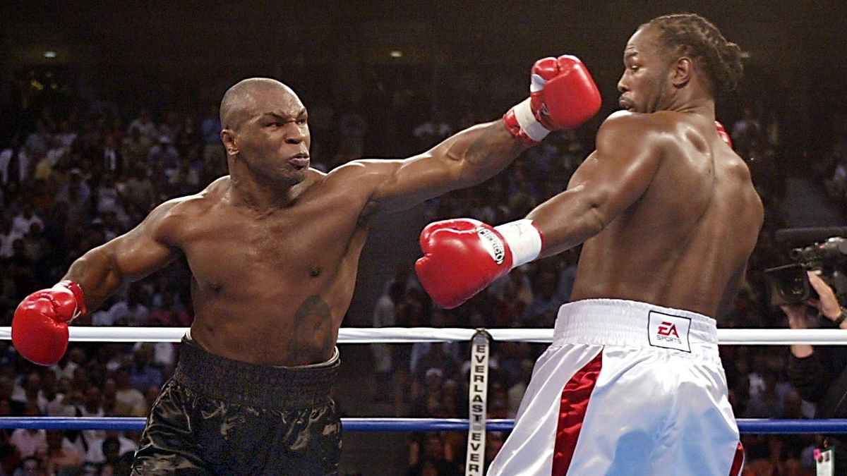 Mike Tyson and Lennox Lewis