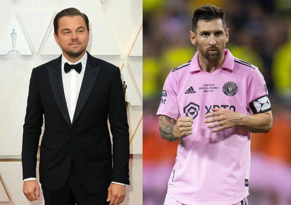 Leonardo DiCaprio and Lionel Messi