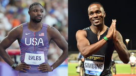 Letsile Tebogo, Akani Simbine and Fred Kerley (1)