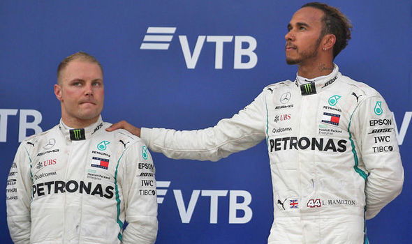 Lewis Hamilton and Valtteri Bottas