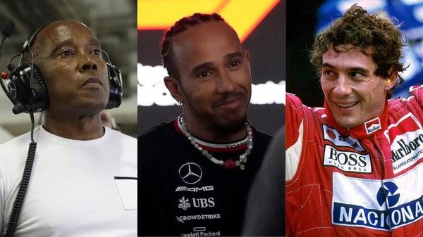 Lewis Hamilton, Anthony Hamilton, and Ayrton Senna