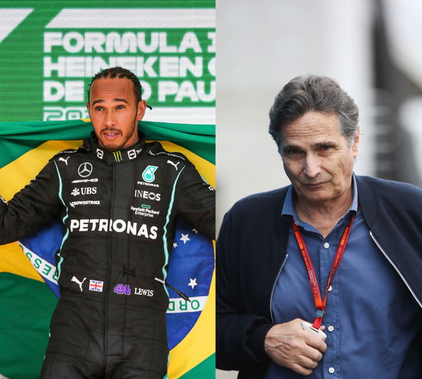 Lewis Hamilton and Nelson Piquet