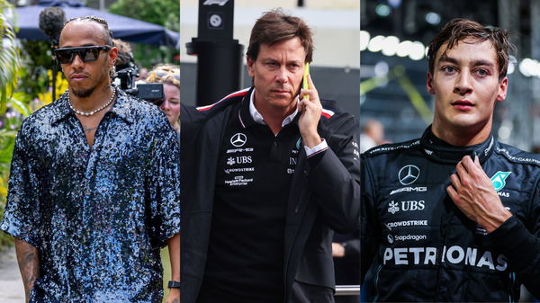 Lewis Hamilton, Toto Wolff &#038; George Russell