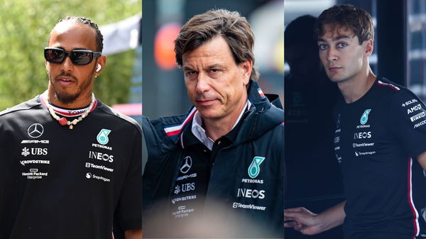 Lewis Hamilton, Toto Wolff &#038; George Russell