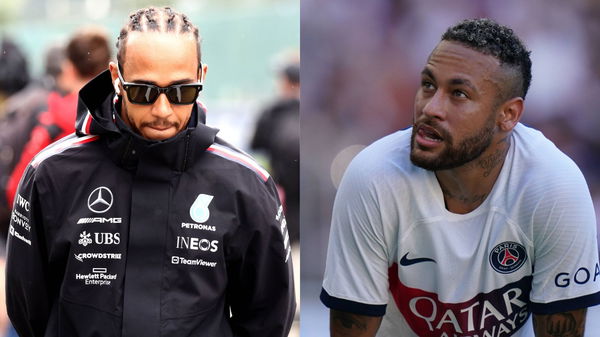 Lewis Hamilton and Neymar Jr.