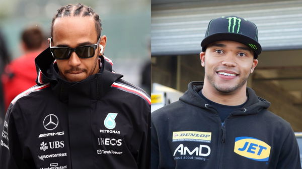 Lewis Hamilton and Nicolas Hamilton