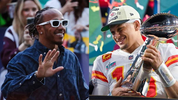 Lewis Hamilton (L) and Patrick Mahomes (R)