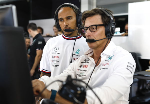 Lewis Hamilton and Toto Wolff