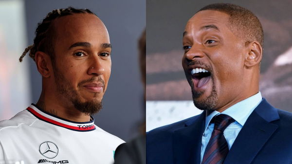 Lewis Hamilton and Will Smith