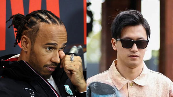 Lewis Hamilton and Zhou Guanyu