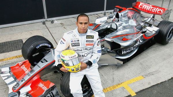 Lewis Hamilton with McLaren-Mercedes MP4-21, 2006