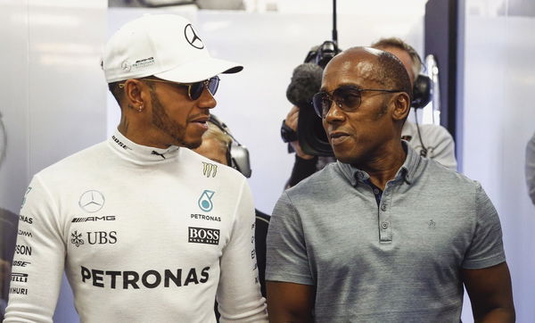 Lewis Hamilton with father Anthony Hamilton