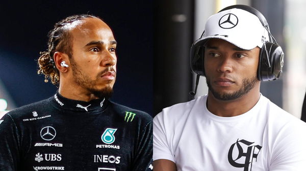 Lewis Hamilton and Nicolas Hamilton