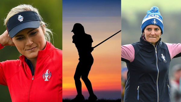 Lexi Thompson Suzann Pettersen Golfer Woman Collage