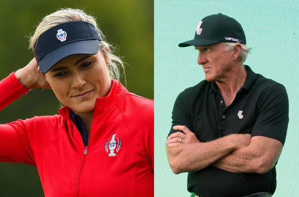 Lexi Thompson and Greg Norman