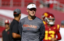 August 26, 2023 USC Trojans head coach Lincoln Riley in action during the NCAA, College League, USA football game betwee