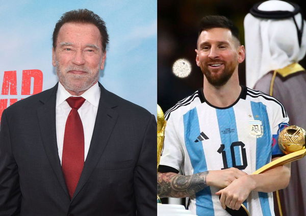 Lionel Messi and Arnold Schwarzenegger