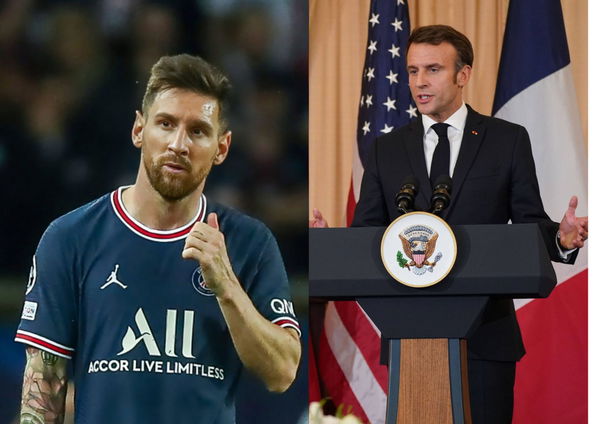 Lionel Messi and Emmanuel Macron &#8211; 1