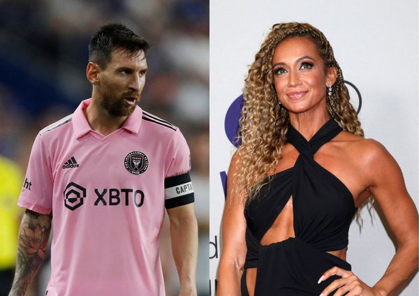 Lionel Messi and Kate Abdo